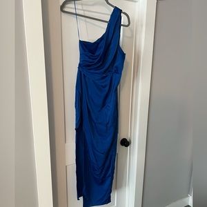 One shoulder formal dress